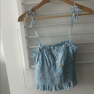Joie Sky Blue Floral Camisole